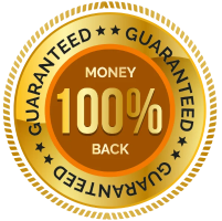 100% Money Back Guarantee Seal